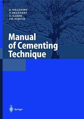 MANUAL OF CEMENTING TECHIQUE