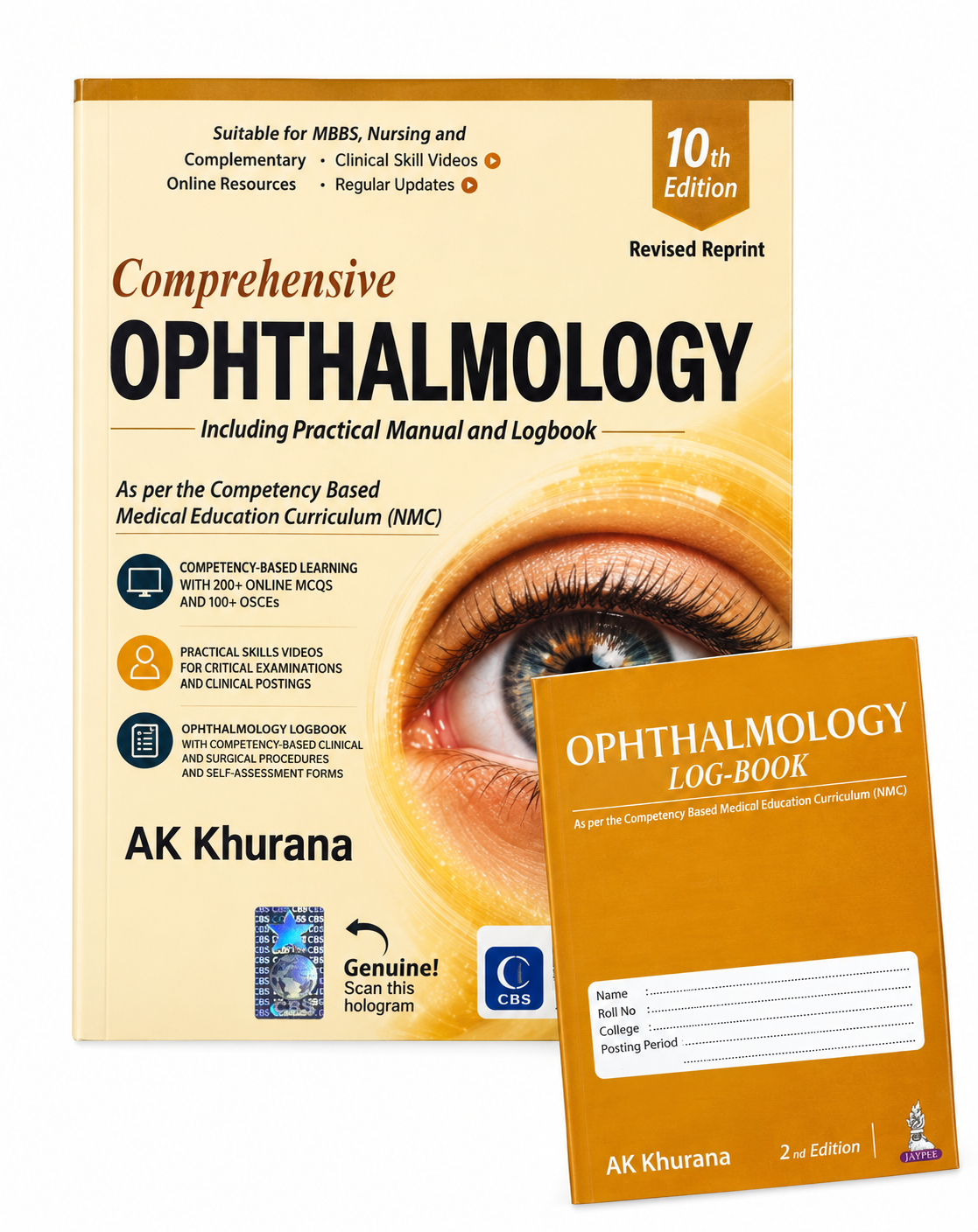 Comprehensive Ophthalmology Including Practical Manual with Ophthalmology Logbook