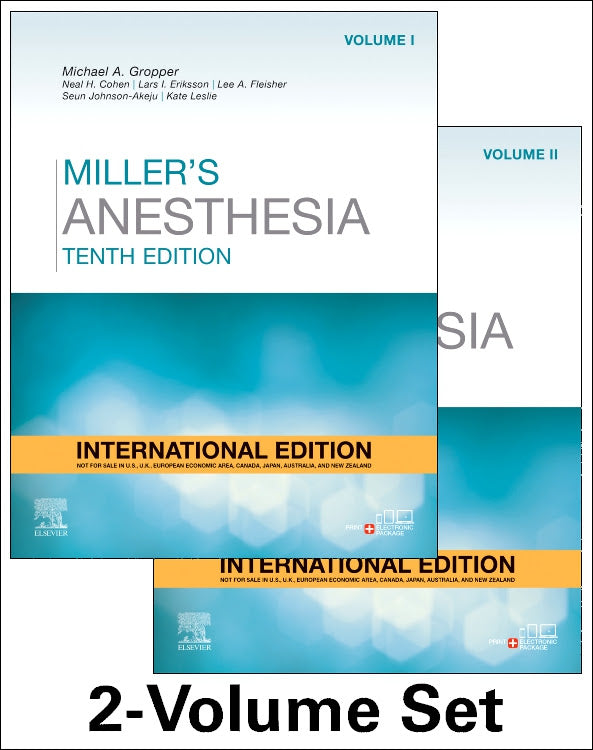 Miller's Anesthesia International Edition, 2 Volume Set: 10ed