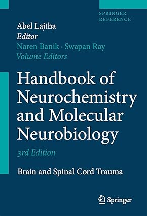 HANDBOOK OF NEUROCHEMISTRY & MOLECULAR NEUROBIOLOG