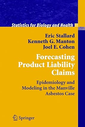 FORECASTING PRODUCT LIABILITY CLAIMS: EPIDEMIOLOGY