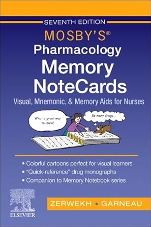 Mosby's Pharmacology Memory NoteCards-7E