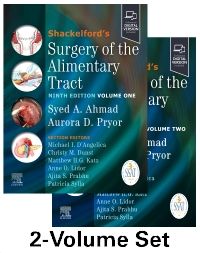 Shackelfords Surgery of the Alimentary Tract 9th/2026 ( 2 Vols)