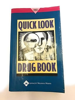 QUICK LOOK DRUG BOOK 2003