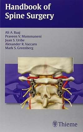 HANDBOOK OF SPINE SURGERY