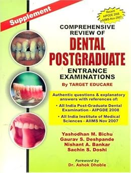 Comprehensive Review of Dental Postgraduate Entrance Examinations: By Target Educare