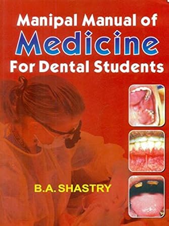 Manipal Manual of Medicine for Dental Students (PB)