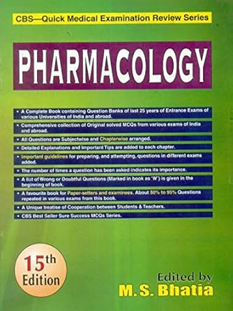 CBS Quick Medical Examination Review Series: Pharmacology, 15e (PB)