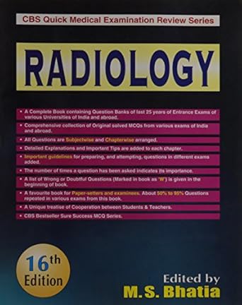 CBS Quick Medical Examination Review Series: Radiology, 16e (PB)