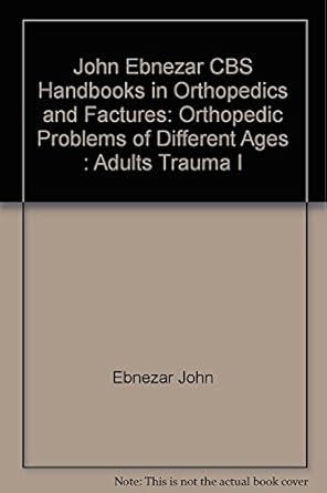 John Ebnezar Series: Adults Trauma I
