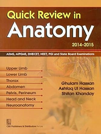 Quick Review in Anatomy 2014-2015 (PB)