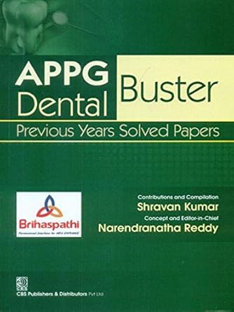 APPG Dental Buster: Previous Years Solved Papers (PB)