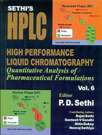 SETHI’S HPLC High Performance Liquid Chromatography: Quantitative Analysis of Pharmaceutical Formulations, Vol. 6 (HB)