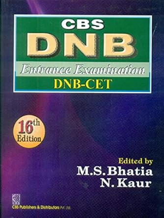 CBS DNB Entrance Examination DNB-CET, 16e (PB)