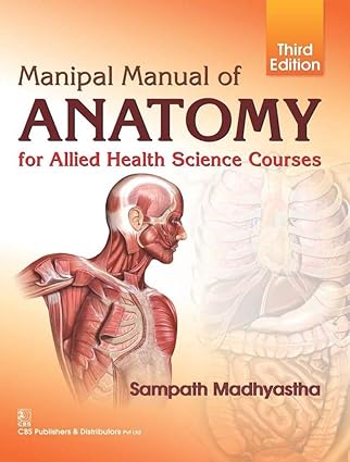 Manipal Manual of Anatomy for Allied Health Science Courses, 3e (PB)