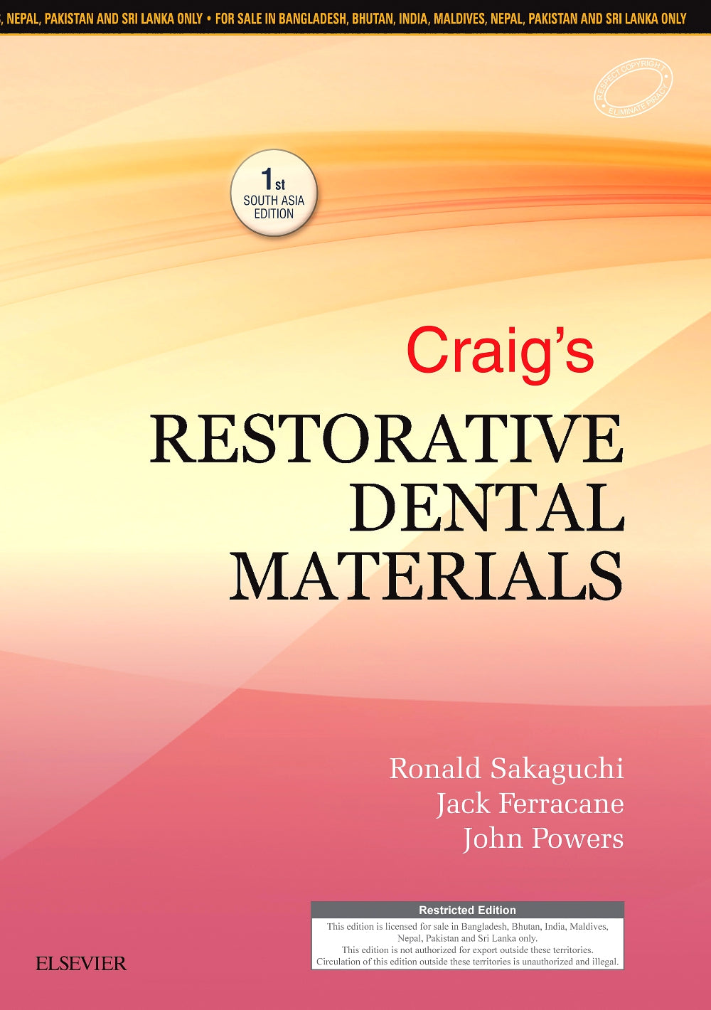 Craig's Restorative Dental Materials: First South Asia Edition