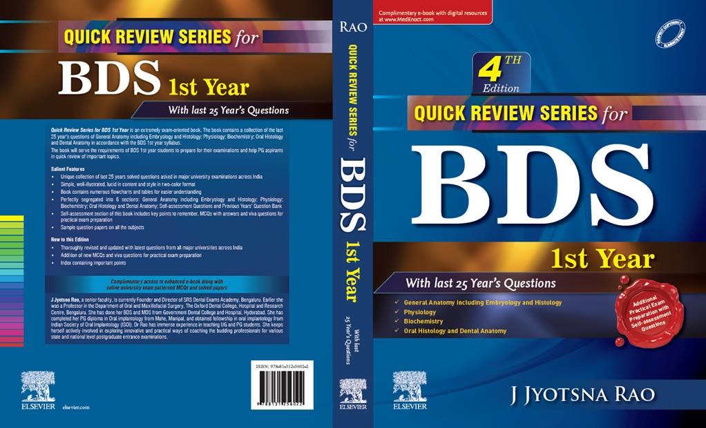 Quick Review Series for BDS 1st Year (Complimentary e-book with digital resources), 4e