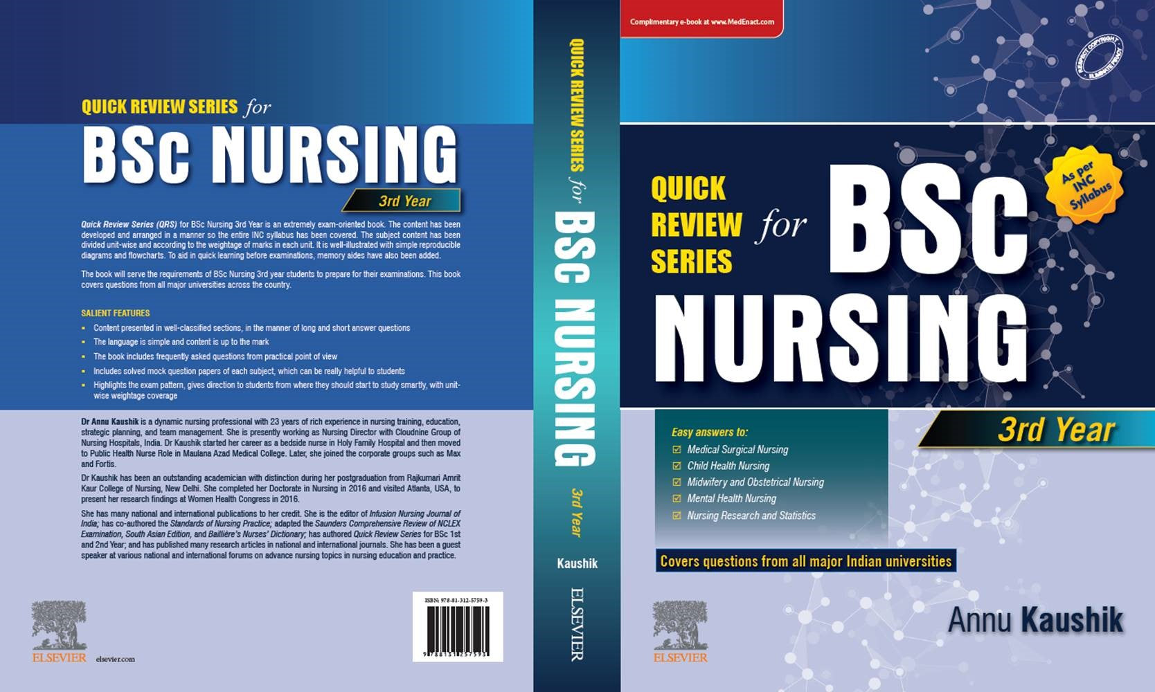 Quick Review Series BSc Nursing 3rd year. 1e