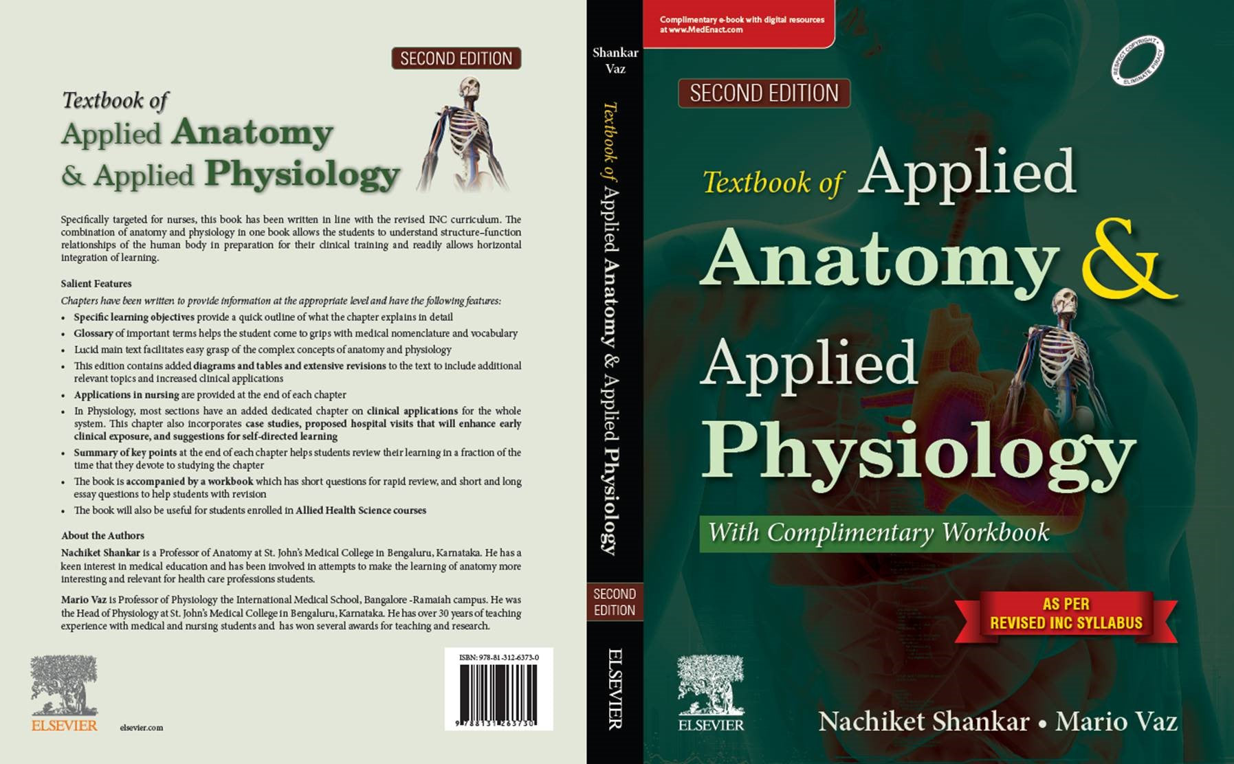 Textbook and Workbook of Applied Anatomy and Applied Physiology for Nurses, 2nd Edition