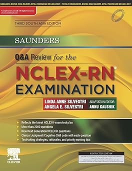 Saunders Q&A Review for the NCLEX-RN Examination 3rd South Asia Edition 2024