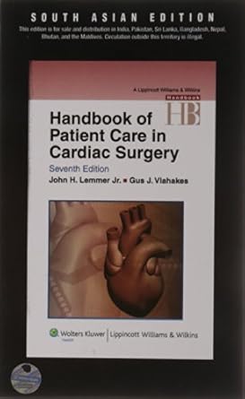 Handbook of Patient Care in Cardiac Surgery, 7ed