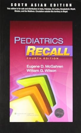 Pediatrics Recall, 4ed