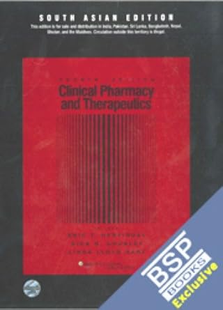 Clinical Pharmacy & Therapeutics, 4ed