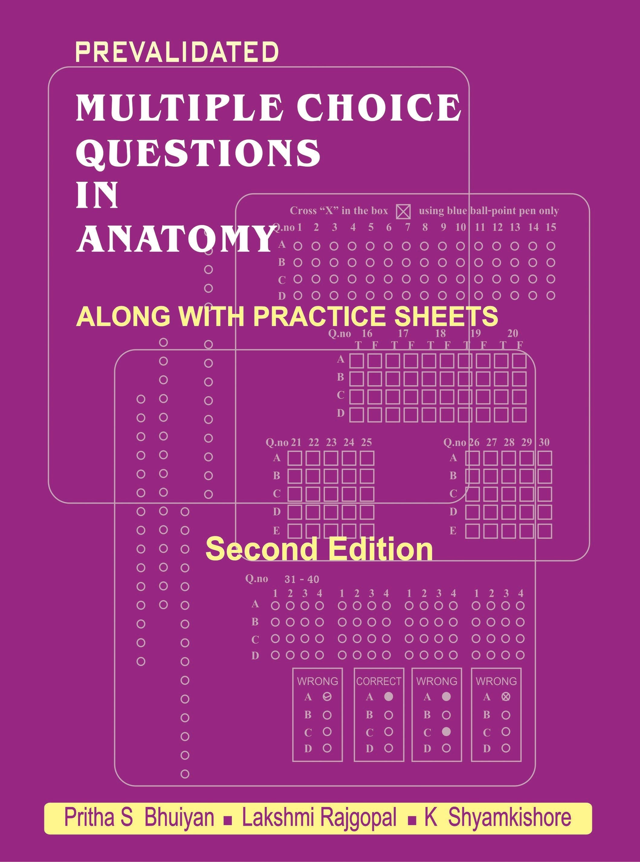 Prevalidated Multiple Question In Anatomy Along With Practice Sheets