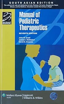 Manual of Pediatrics Therapeutics, 7ed