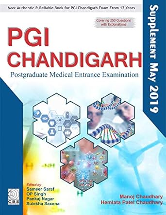 PGI Chandigarh: Postgraduate Medical Entrance Examination Supplement May 2019 (PB)