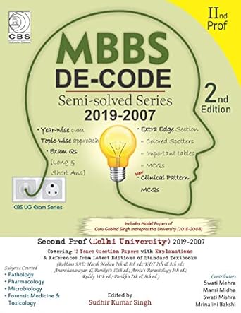 MMBS DE CODE SEMI SOLVED SERIES 2019-2007 2 PROF 2e (PB)