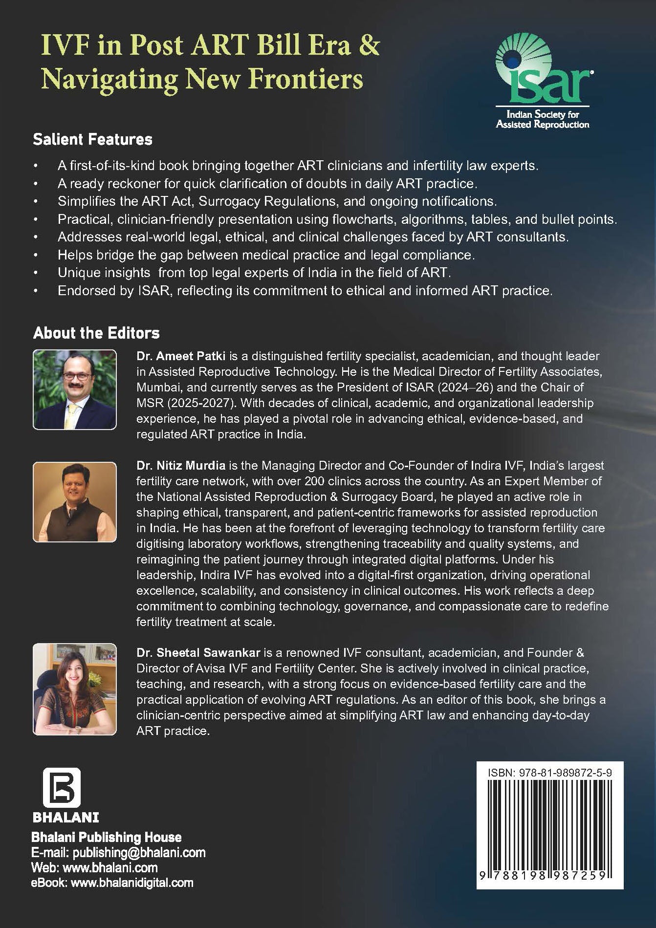 IVF in Post ART Bill Era & Navigating New Frontiers 1/E