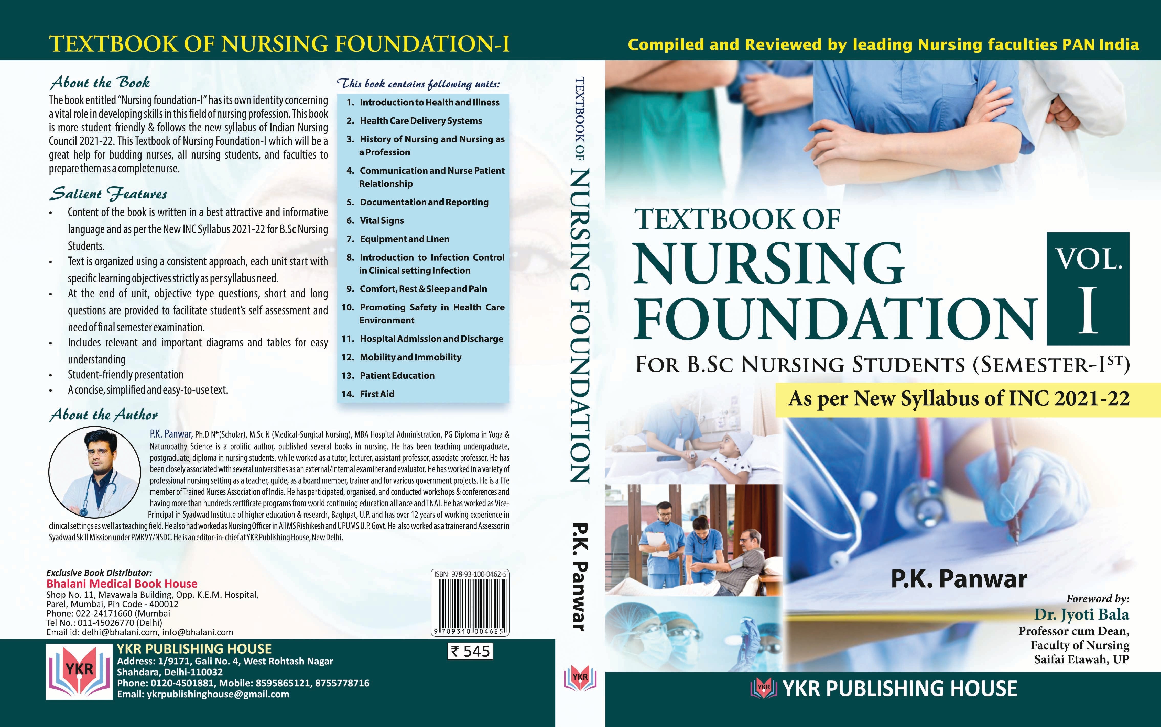 TEXTBOOK OF NURSING FOUNDATION VOL-1 (Exclusive)