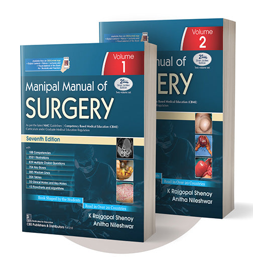 Manipal Manual Of Surgery, 7e, 2 Vol Set