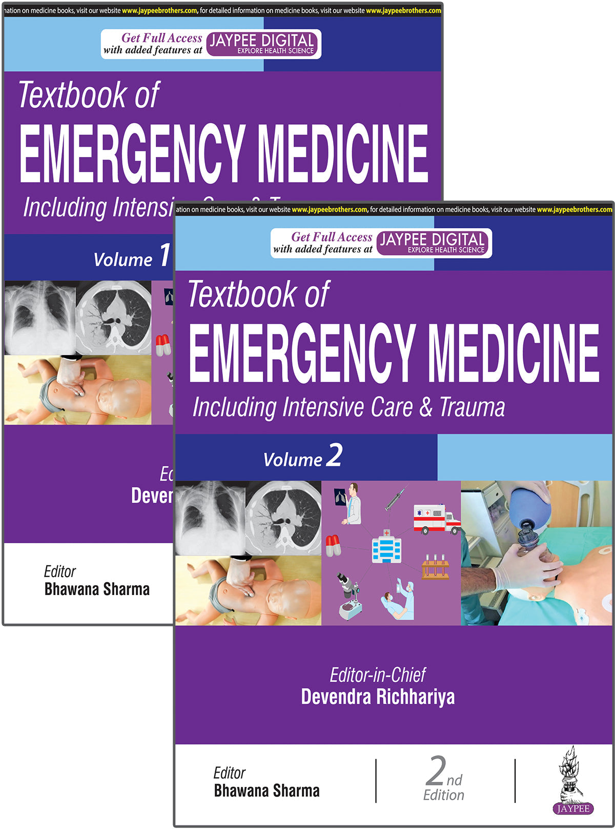 TEXTBOOK OF EMERGENCY MEDICINE: INCLUDING INTENSIVE CARE & TRAUMA (2 VOLUMES)