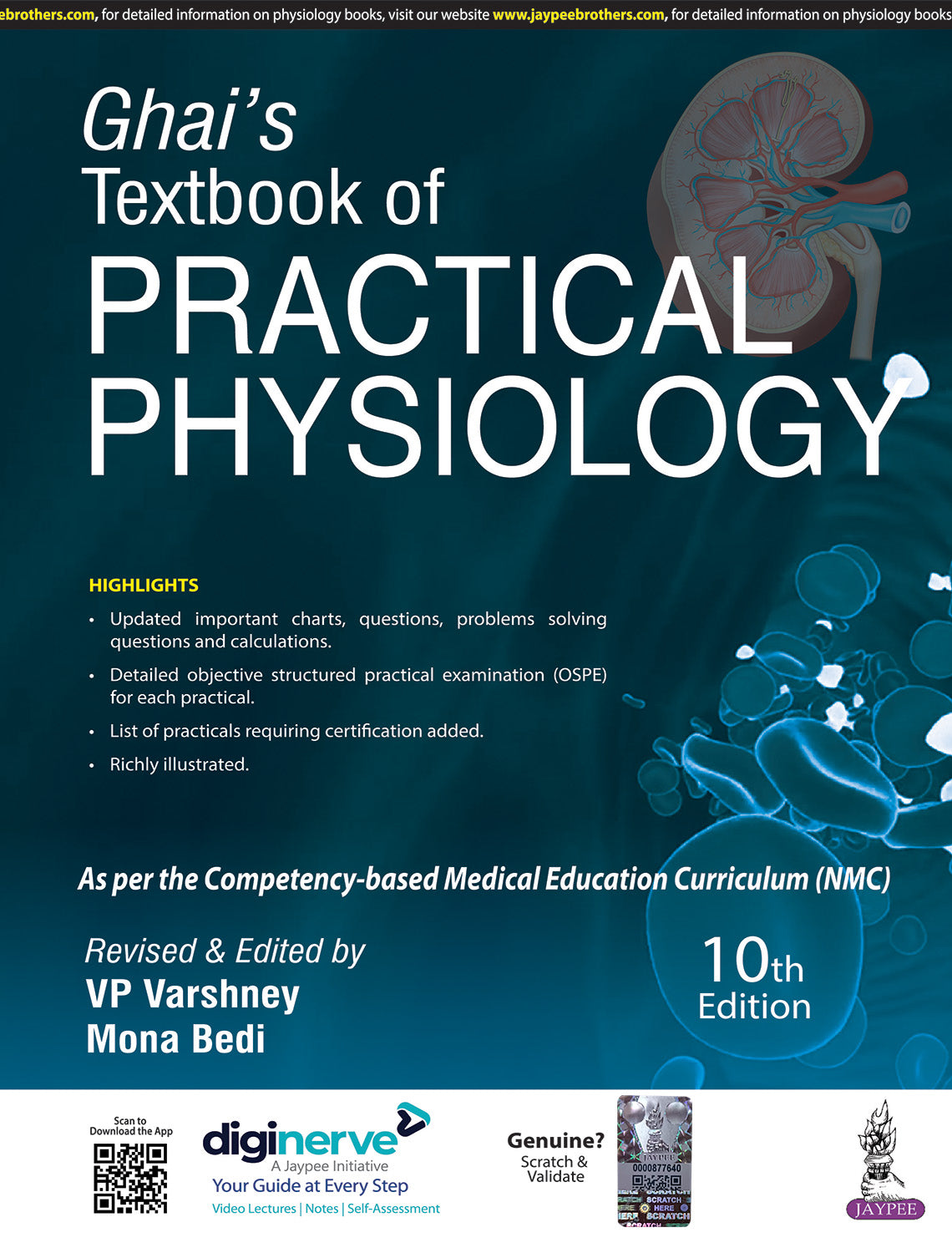 GHAI’S TEXTBOOK OF PRACTICAL PHYSIOLOGY