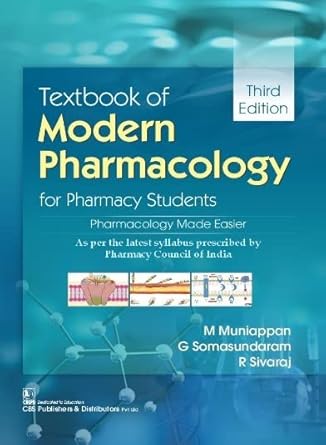 Textbook Of Modern Pharmacology For Pharmacy Students 3e (PB)