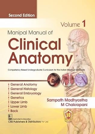 Manipal Manual Of Clinical Anatomy 2e Vol 1 (PB)