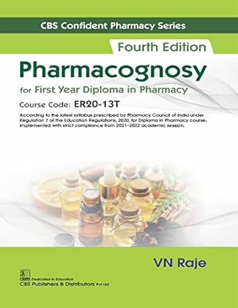 Pharmacognosy For First Year Diploma In Pharmacy 4e (PB)