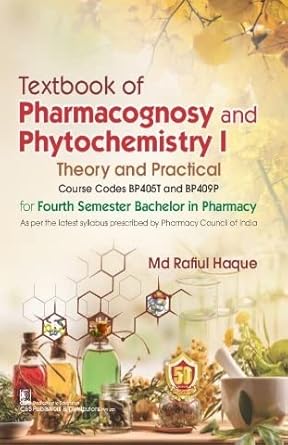 Textbook Of Pharmacognosy And Phytochemistry I Theory And Practical (PB)