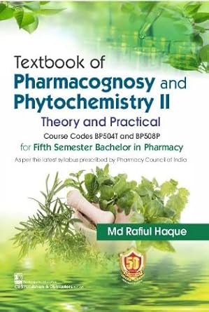 Textbook Of Pharmacognosy And Phytochemistry II Theory And Practical (PB)