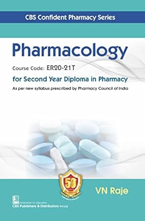 Pharmacology For Second Year Diploma In Pharmacy (PB)