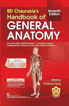 BD Chaurasias Handbook Of General Anatomy 7e (PB)