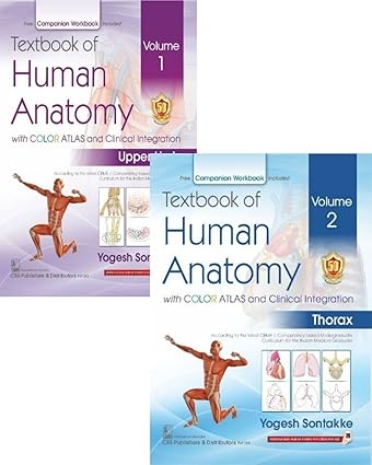 Textbook of Human Anatomy With Color Atlas and Clinical Integration, Vol. 1 - Upper Limb & Vol. 2 - Thorax (With Free Companion Workbook) (PB)