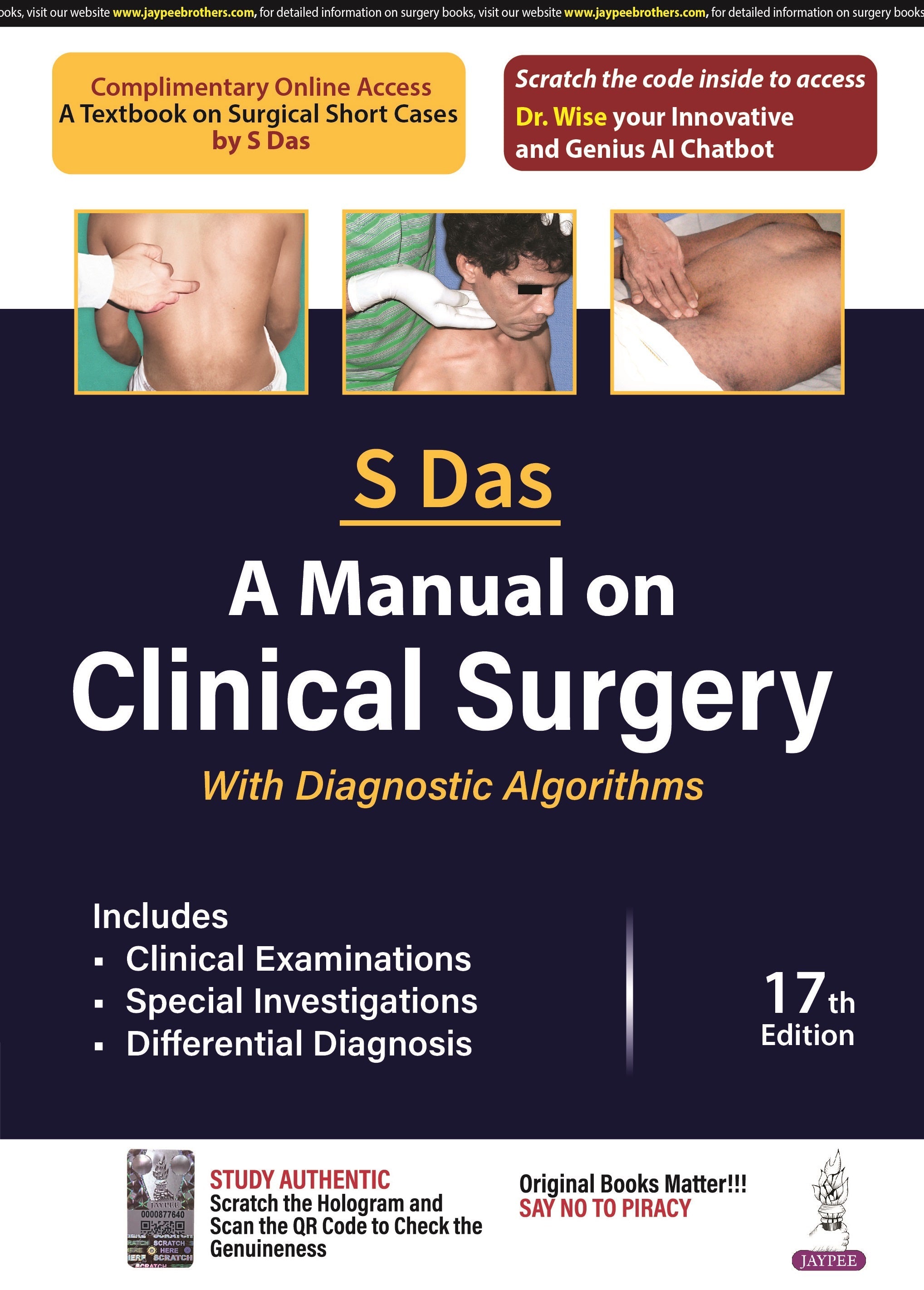 A MANUAL ON CLINICAL SURGERY WITH DIAGNOSTIC ALGORITHMS