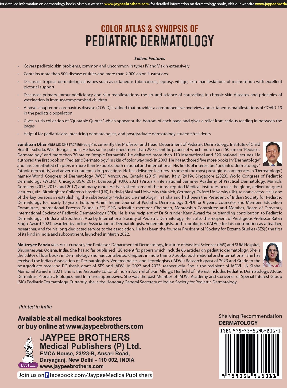 Color Atlas & Synopsis of Pediatric Dermatology