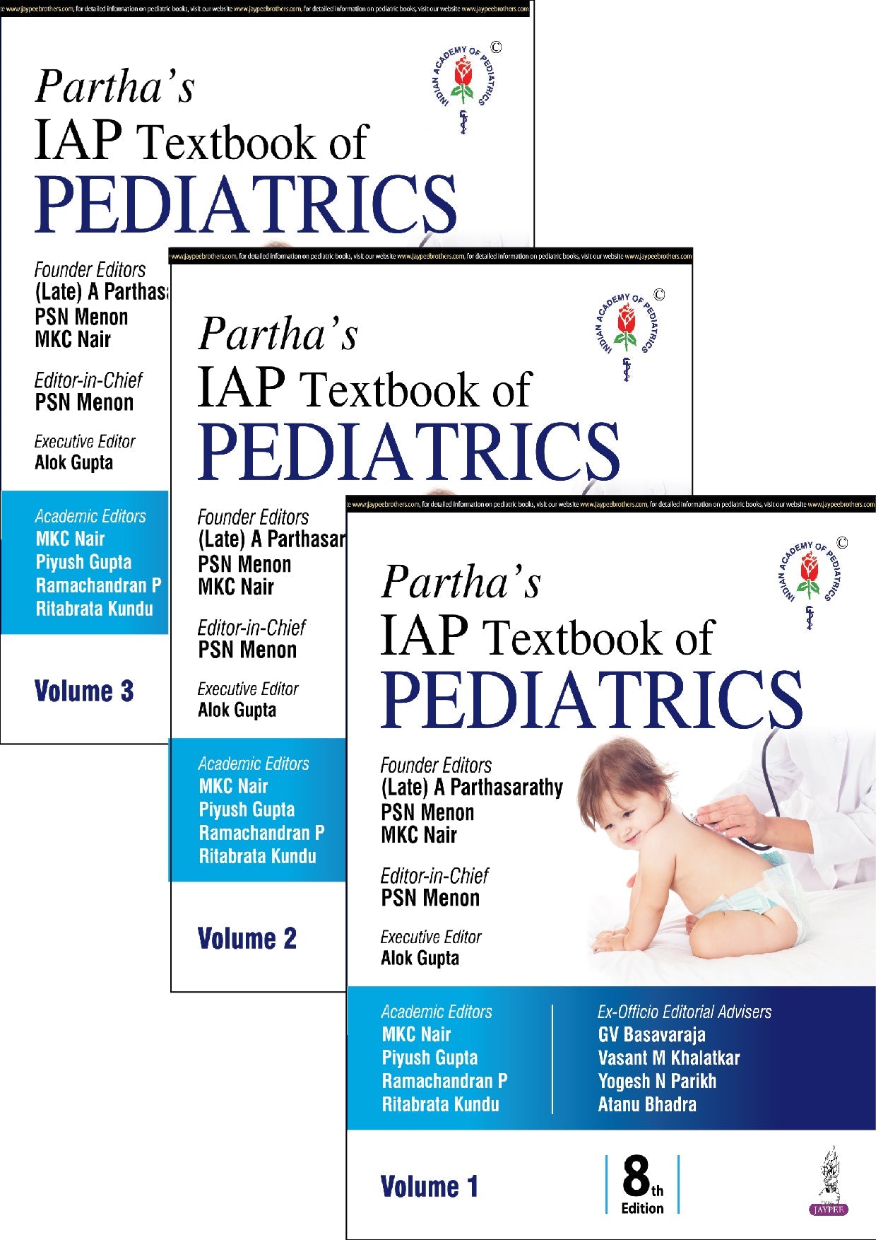 PARTHA'S IAP TEXTBOOK OF PEDIATRICS (3VOLS)