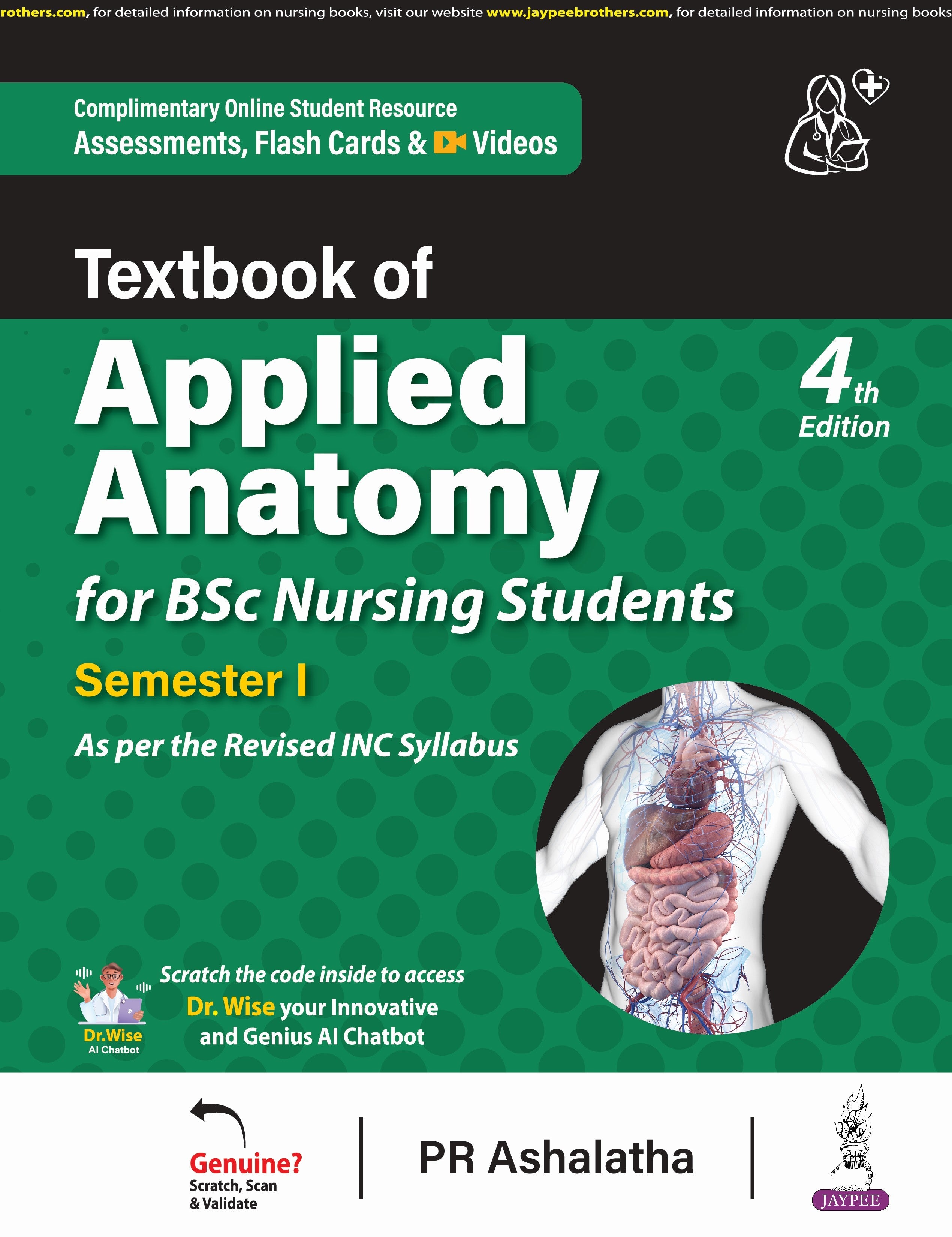 TEXTBOOK OF APPLIED ANATOMY FOR BSC NURSING STUDENTS SEMESTER I