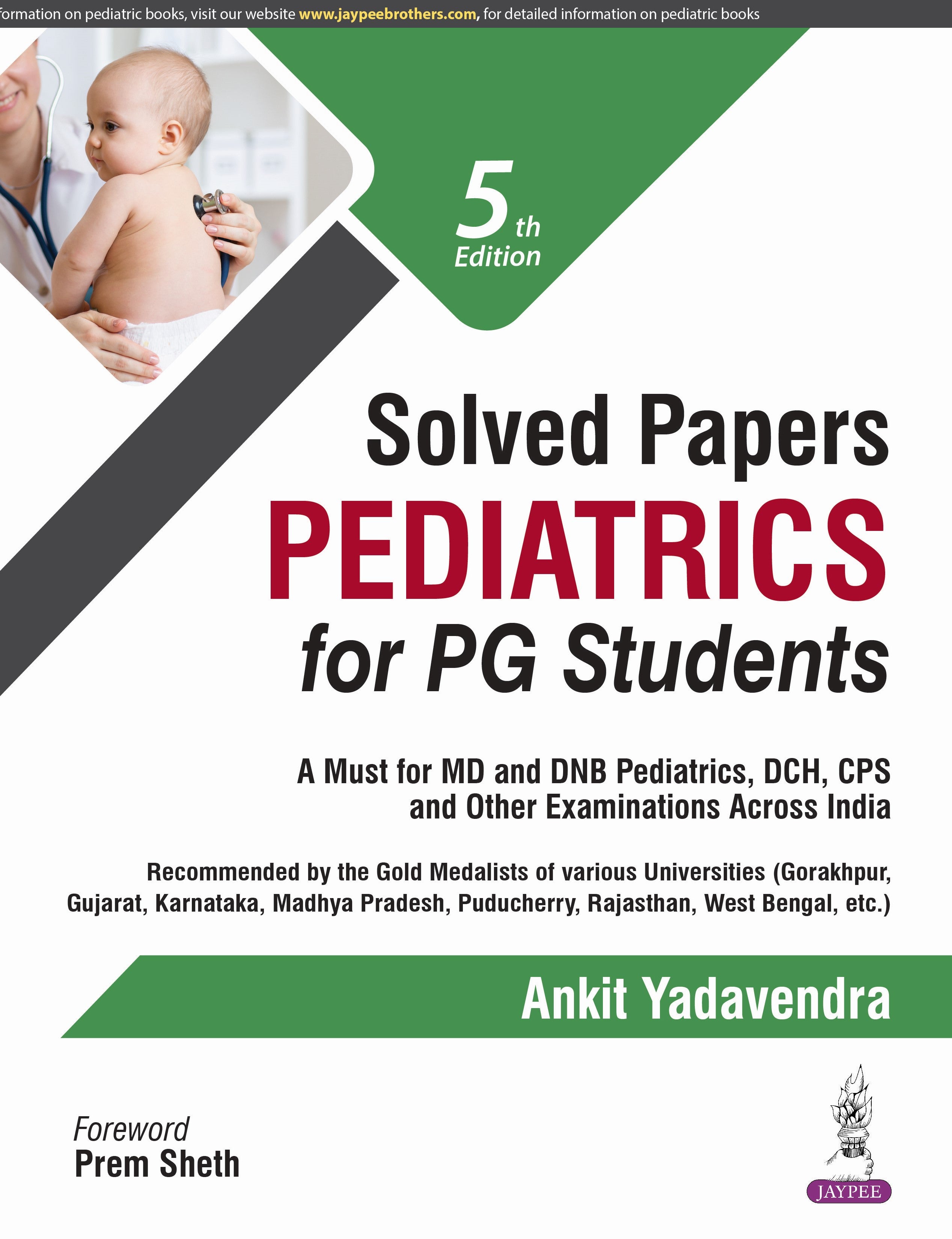 SOLVED PAPERS PEDIATRICS FOR PG STUDENTS