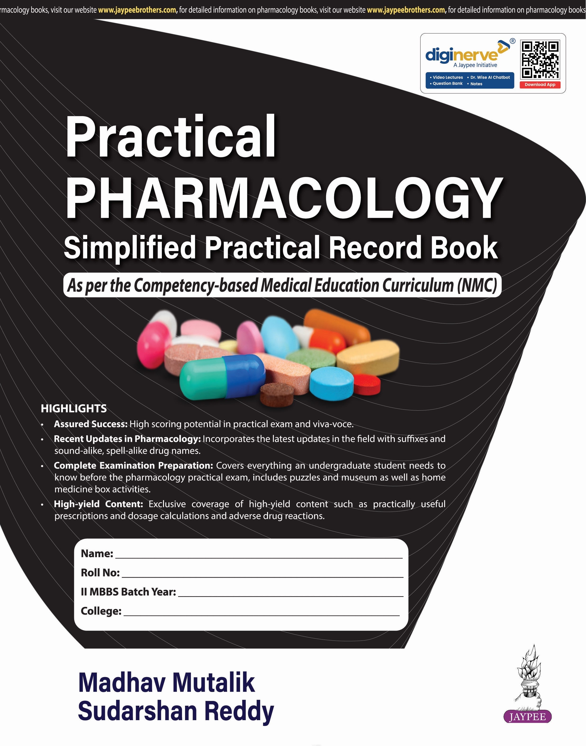 PRACTICAL PHARMACOLOGY SIMPLIFIED PRACTICAL RECORD BOOK